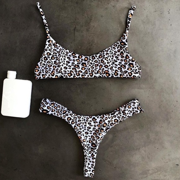 ‘Sasha’ Animal Print Brazilian Bikini - Picture 6 of 7